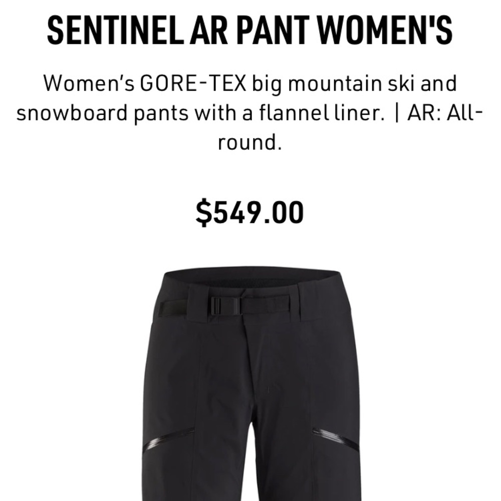 Arc’teryx Sentinal Pants